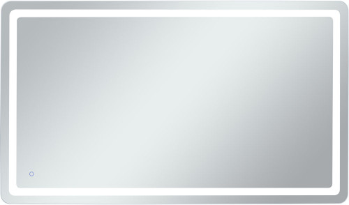 Elegant Lighting MRE34272 Genesis Modern Glossy White LED Mirror 