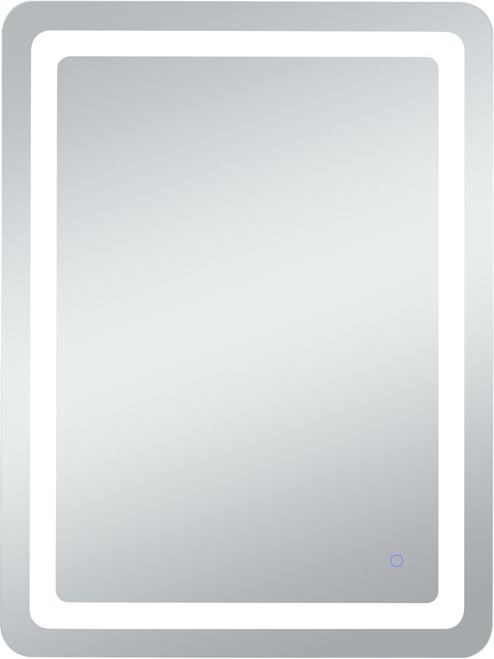 Elegant Lighting MRE33040 Genesis Modern Glossy White LED Wall Mirror 