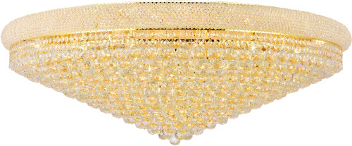 Elegant Lighting V1800F48G/RC Primo Contemporary Gold Home Ceiling Lighting 