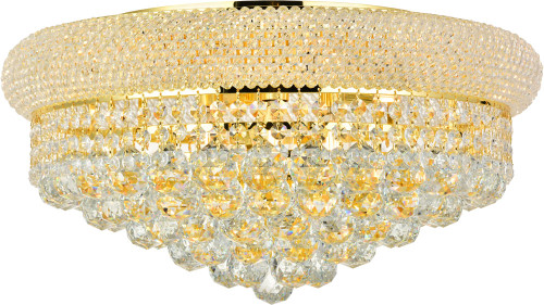 Elegant Lighting V1800F20G/RC Primo Contemporary Gold Ceiling Light Fixture 