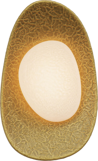 Alteck AW0168-5CCT-W-PAB Organic Modern Painted Antique Brass LED Outdoor Wall Light Sconce 