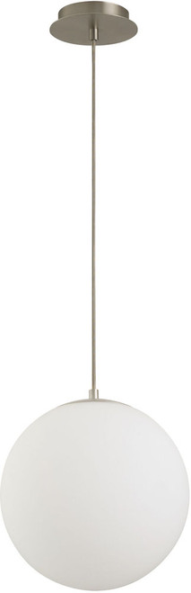 Quorum International 3-6730-24 Luna Modern Satin Nickel LED Pendant Light 