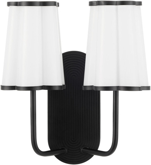 Quorum International 5229-2-59 Belinder Contemporary Matte Black Lighting Sconce 