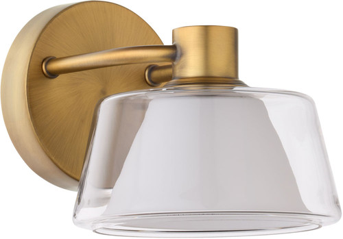 Quorum International 524-47 Franco Contemporary Brushed Brass Wall Lamp 