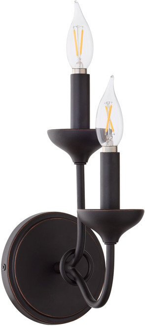 Quorum International 555-2-36 Livingston Modern Bronze Wall Light Sconce 