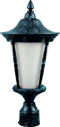 Dabmar GM112-L18-VG Verde Green LED 18 Watt Exterior Post Light Fixture 