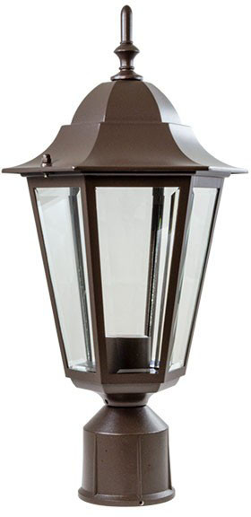 Dabmar GM132S-L6-B Black LED 6 Watt Exterior Lamp Post Light Fixture 