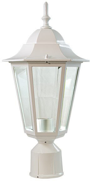 Dabmar GM132S-W White Exterior Post Lamp Top 