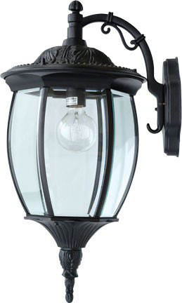 Dabmar GM106-L18-B Black LED 18 Watt Exterior Wall Lamp 