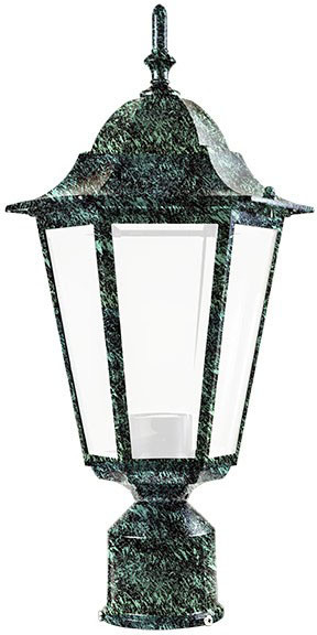 Dabmar GM132S-L6-VG-FR Verde Green LED 6 Watt Exterior Post Light 