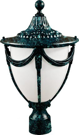 Dabmar GM480-L6-VG Verde Green LED 6 Watt Outdoor Post Lighting Fixture 