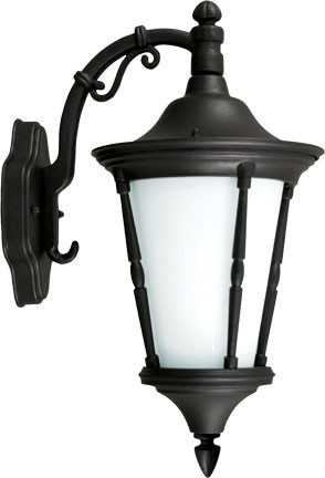 Dabmar GM116-L18-B Black LED 18 Watt Exterior Lighting Sconce 