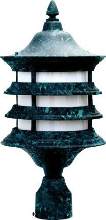Dabmar GM182-L9-VG Verde Green LED 9 Watt Exterior Post Light 