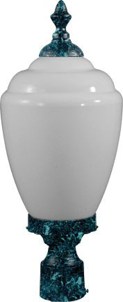 Dabmar GM285-L6-VG Verde Green LED 6 Watt Exterior Post Lighting 