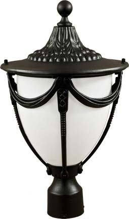 Dabmar GM480-L9-B Black LED 9 Watt Exterior Lamp Post Light 