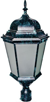 Dabmar GM235-L20-VG-FR Verde Green LED 20 Watt Outdoor Post Lighting 