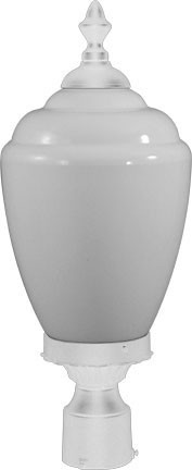 Dabmar GM285-L9-W White LED 9 Watt Exterior Pole Lighting Fixture 