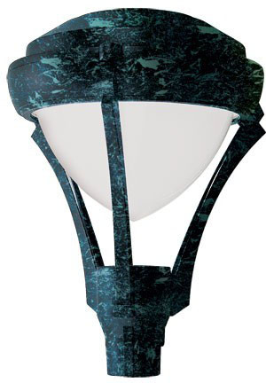 Dabmar GM590-L20-VG Verde Green LED 20 Watt Outdoor Lamp Post Light Fixture 