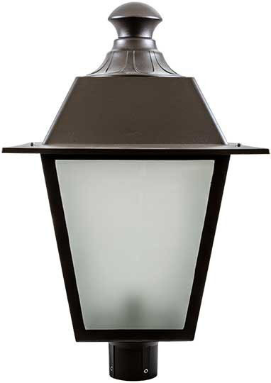 Dabmar GM224-L18-B Black LED 18 Watt Outdoor Post Light Fixture 