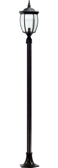 Dabmar GM1021-L9-B Black LED 9 Watt Exterior Post Lamp 