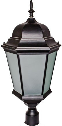Dabmar GM235-L30-B-FR Black LED 30 Watt Outdoor Post Lamp 