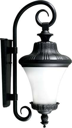 Dabmar GM460-L4-30K-B Black LED 4 Watt Outdoor Lamp Sconce 