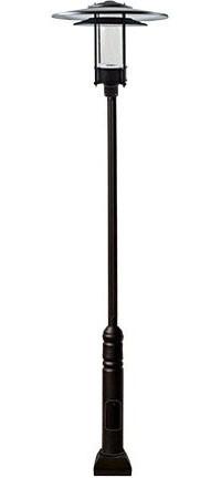 Dabmar GM5101-L30-B Black LED 30 Watt Exterior Post Light 