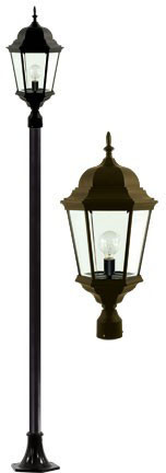 Dabmar GM2351-L20-BZ Bronze LED 20 Watt Exterior Post Light Fixture 