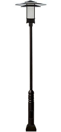 Dabmar GM5101-L30-B-FR Black LED 30 Watt Exterior Pole Lighting Fixture 