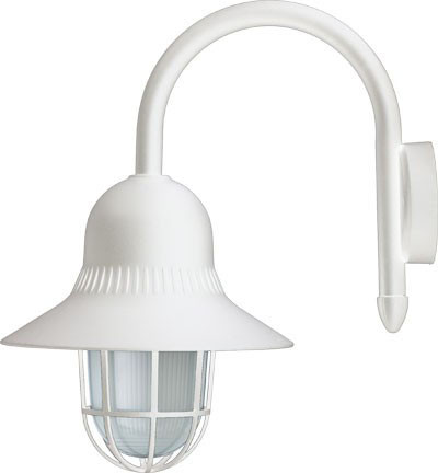 Dabmar GM997-L18-W White LED 6 Watt Outdoor Wall Sconce Light 