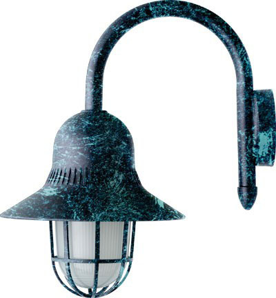 Dabmar GM997-VG Verde Green Outdoor Wall Lighting Sconce 