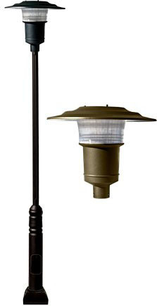 Dabmar GM6551-L30-BZ Bronze LED 30 Watt Exterior Lamp Post Light Fixture 