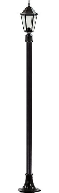 Dabmar GM1321S-L18-B Black LED 18 Watt Outdoor Pole Lighting Fixture 