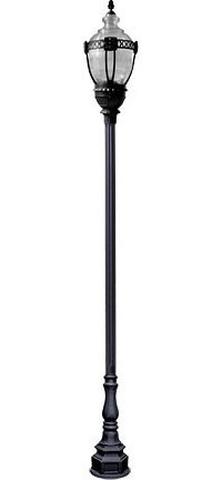 Dabmar GM8931-L63-B Black LED 63 Watt Exterior Post Light 