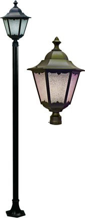 Dabmar GM8121-L20-BZ Bronze LED 20 Watt Outdoor Post Light Fixture 