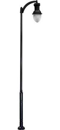 Dabmar GM9271-L63-B Black LED 63 Watt Exterior Post Light Fixture 