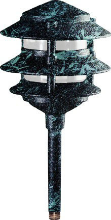 Dabmar LV102-L3-3B-VG Verde Green LED 3 Watt Exterior Pathway Lighting 