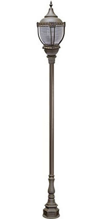 Dabmar GM8951-BZ Bronze Exterior Lamp Post Light Top 