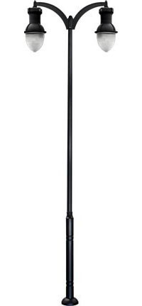 Dabmar GM9272-B Black Outdoor Post Lighting Top 