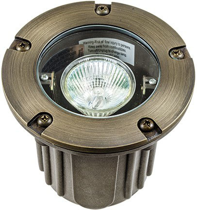 Dabmar LV342-L5-WBS Weathered Brass LED 5 Watt Well Light 