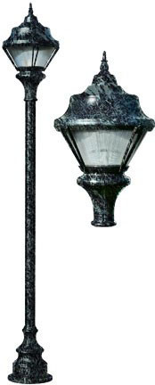 Dabmar GM9001-L30-VG Verde Green LED 30 Watt Outdoor Post Light Fixture 