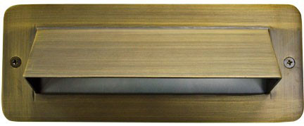 Dabmar LV631-WBS Weathered Brass Outdoor Step Lighting 