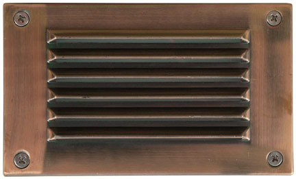 Dabmar LV675-ACP Antique Copper Outdoor Step Light 