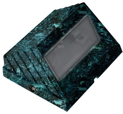 Dabmar LV706-L3-AMB-VG Verde Green LED 3 Watt Exterior Step Light 