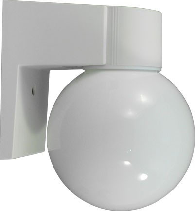 Dabmar W2820-L9-W White LED 9 Watt Outdoor Wall Sconce Lighting 