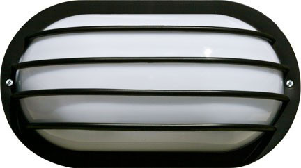 Dabmar W8410-L9-B Black LED 9 Watt Outdoor Wall Lighting 
