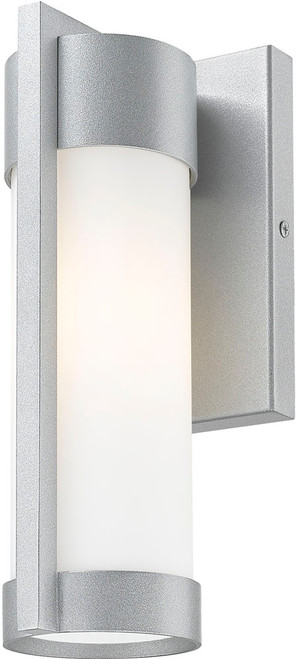 Innovations 9954-1W-SV-10-WH Stratford Modern Silver 10.5" Outdoor Wall Sconce Lighting 
