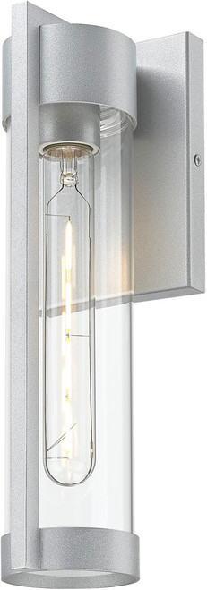 Innovations 9954-1W-SV-13-CL Stratford Modern Silver 13.5" Outdoor Wall Light Sconce 