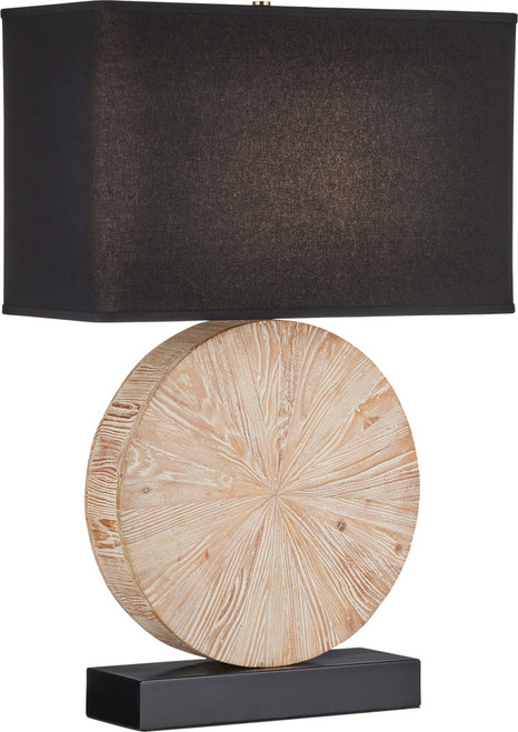 Currey & Company 6000-1100 Pinion Contemporary Natural / Black Side Table Lamp 