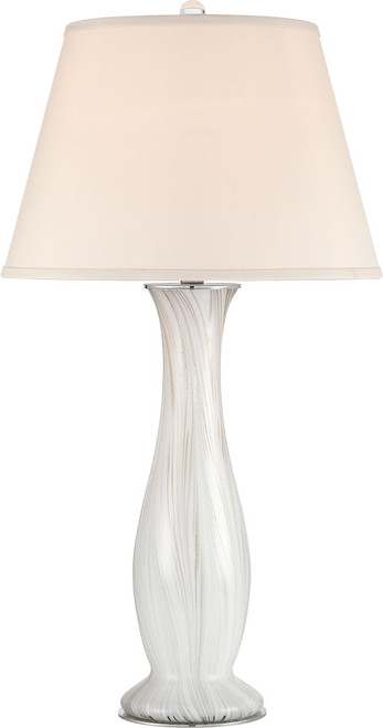 Currey & Company 6000-1102 Penna Modern Light Gray / Off-White Table Lamp 